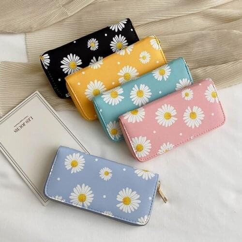 New little Daisy Womens wallet purse fashion zipper hand bag long wallet mobile phone bag zero wallet