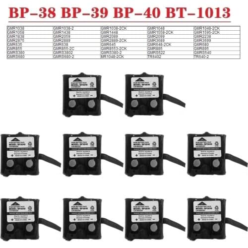 BP38/40 Upgrade 4.8V 800MAH NI-MH Battery For Uniden BP-38 BP-39 BP-40 BT-1013 BT-537 For MOTOROLA TLKR T4 T5 T6 T7 T8 Series