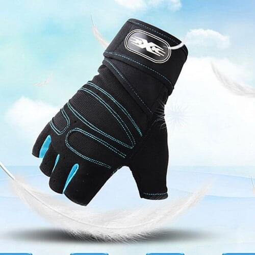 Express Free Shipping 24PCS/lot 7 Colors Sports Half-finger Gloves Exercise Gym Gloves Body Building Training Outdoor Equipment
