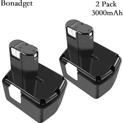 Bonadget Rechargeable For Hitachi 14V 14.4V Battery 3000mAh NI-MH EB1414S EB14B EB1412S 324367 EB14S DS14DL DV14DL Tools Battery