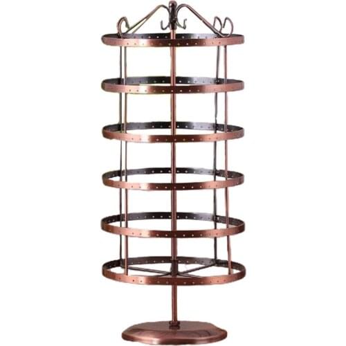 Earrings Display Stand Metal Jewelry Organizer Hanging Shelf 288 Holes