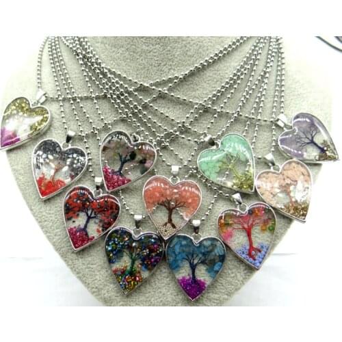 Natuursteen Quartz Crystal Turkoois 7 Chakra Reiki Healing Boom Hanger Voor Diy Sieraden Maken Ketting Accessories1pcsA3