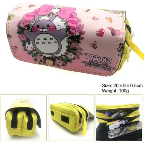 Pink Chinchillas Pencil Bag boys girls high quality nylon kids pencil case children school supplies stationery