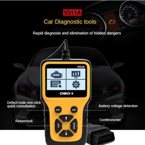 V311A Professional Car Auto OBD OBD2 ELM327 Code Reader Scanner Diagnostic Tool Car Diagnostic Tool Free Update Automotive Scann