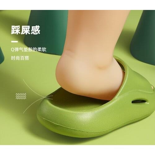 EVA Thicken Summer Slippers Female Solid Color Home Indoor Shoes Serrated Edge Breathable Flip Flops Bathroom kids shoes