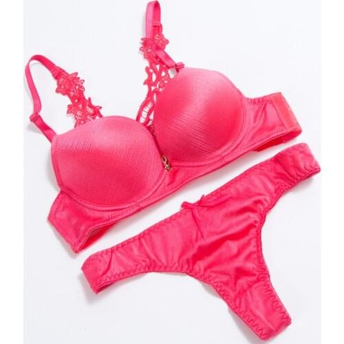 Sexy Lace Bra Sets Smooth and traceless brushed bra Wireless Breathable Underwear Lingerie Set