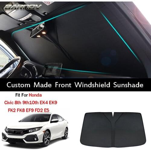Car Special Front Windshield Sunshade Double Insulation Custom Made Fit For Honda Civic 8th 9th10th EK4 EK9 FK2 FK8 EF9 FD2 ES