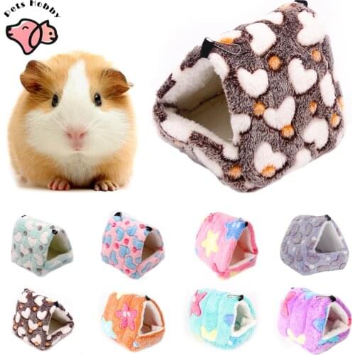 Super Soft Hamster Cage Warm Small Animals Bed House Guinea Pig Chinchilla Hedgehog Rat Hamster Nest House Small Pets Products
