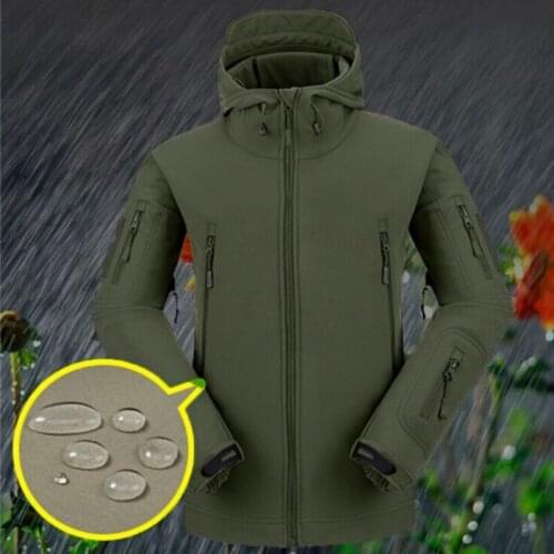 Military Windbreaker Men Softshell Windproof Waterproof Jacket Outdoor Camping Cycling Tactical Coats Hunting Clothes Outwear