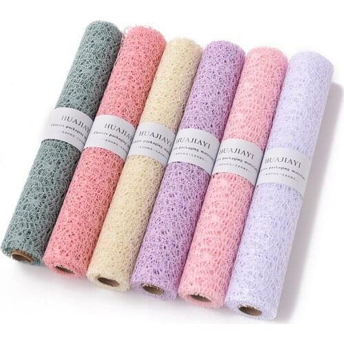 XUNZHE 50cm*5 Yards Jacquard Net Bouquet Wrapped Mesh Wrapping Paper Flowers Gifts Box Wrapping DIY Handmade Bouquet Decor Gauze