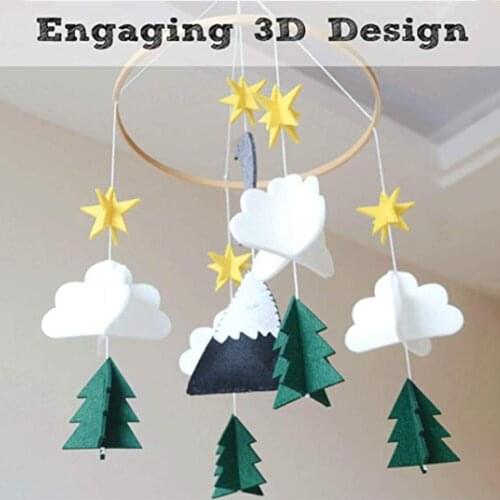 Starry Sky / Airplane and Cloud Nursery Wind Bell Pendant Decoration Valentines Day Gift Home Accessories