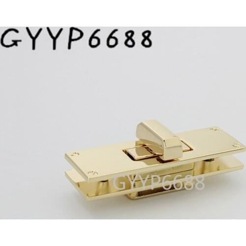 1-5sets 3 colors 62x20mm metal rectangle shape twist lock for suitcase purse turn lock hardware bag accessories