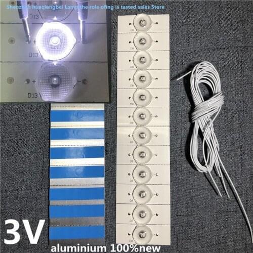 100%NEW 3V SMD Lamp Beads with Optical Lens Fliter for LED TV Repair haier LS48H310G LE48D8-03(D) 30348008220