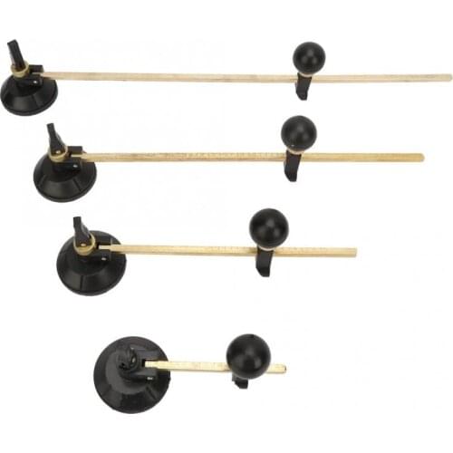 6 Wheel Compasses Circular Cutting Cutter with Suction Cup Circle Glass Cutter