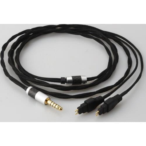 Audiocrast 4.4mm Balanced Male Upgrade Headphone Cable for HD650/HD565/HD580/HD600/HD660S/HD25 Headphones Bronze