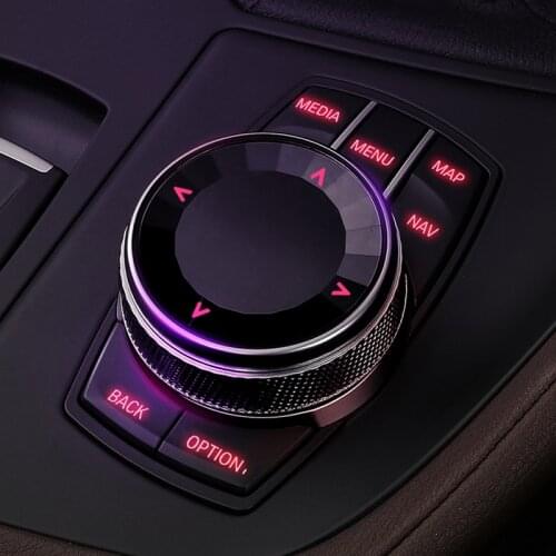 Multi Media Knob Cover Car Multimedia Button Knob Cover For BMW 1 3 5 6 7 Series F20 F21 F06 F12 F07 F11 F18 F25 F26 X3 X4
