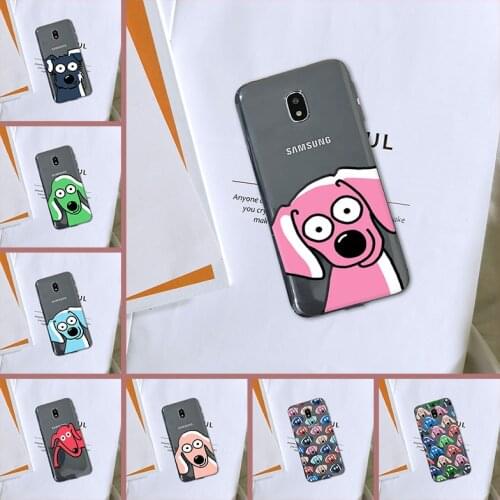 Phone Case For Samsung Galaxy J2 J5 J7 Prime J4 J6 J8 Plus 2018 Cute Dog Silicone Back Cover For Samsung J3 J5 J7 2015 2016 2017