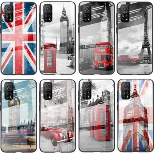 Tempered Glass Hot Luxury Cover United Kingdom London For Xiaomi POCO F3 F2 X3 NFC X2 M2 Pro Shockproof Shell Phone Case
