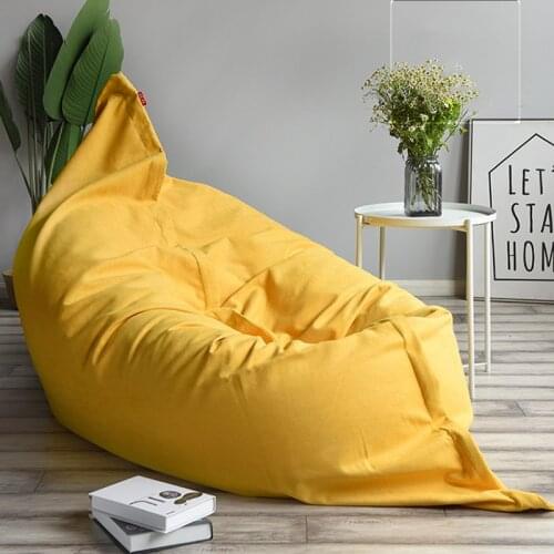 Nordic Style Outdoor Lazy Sofa Oversized Bean Bag Bedroom Balcony Tatami Recliner Lazy Bed Sheet Double Leisure Economical