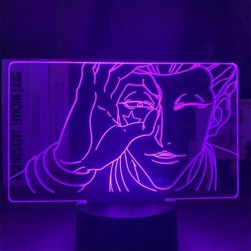 Anime Figures Hunter X Hunter Hisoka 3D DIY Set Model Night Lights Killua Toys Action Figurine Collectible Xmas Gift Visual Doll