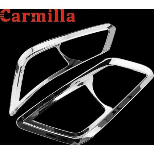 Carmilla 2016-2017 Chrome Fog Light Cover For Toyota Ki Jang Innova Chrome ABS Fog Lights Cover Parts For Toyota Innova