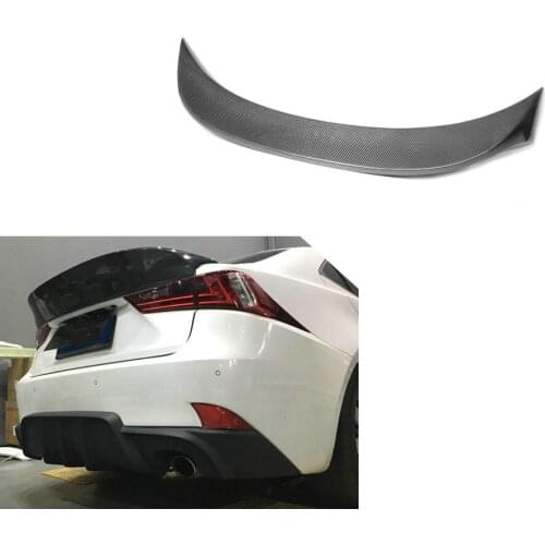 Carbon Fiber Rear Wing Visor Boot Spoiler WALD Style Wing Top Lip Retrofit For Lexus IS200T IS250 IS350 IS300 IS300T AWD 2014-19