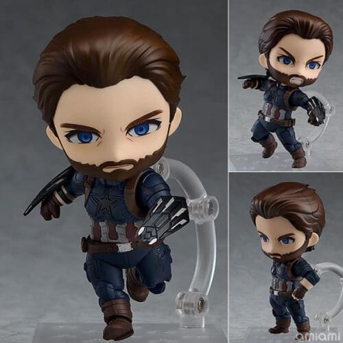 Marvel Avengers: Infinity War Captain American Cute Kawaii Super Hero 10cm Action Figure Toys