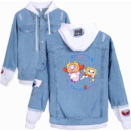 Megalo Box 2D Denim Jacket South Side Serpents Streetwear Tops Spring Jean Women Jacket Harajuku Hip Hop Denim Clothing Female