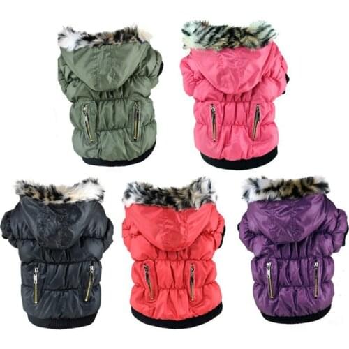 Fashion Dog Hoodies Winter Pet Dog Coat Clothes Windproof Motorcycle Modeling Cotton Zipper Jacket Ropa Perro For Dogs Pets Supp