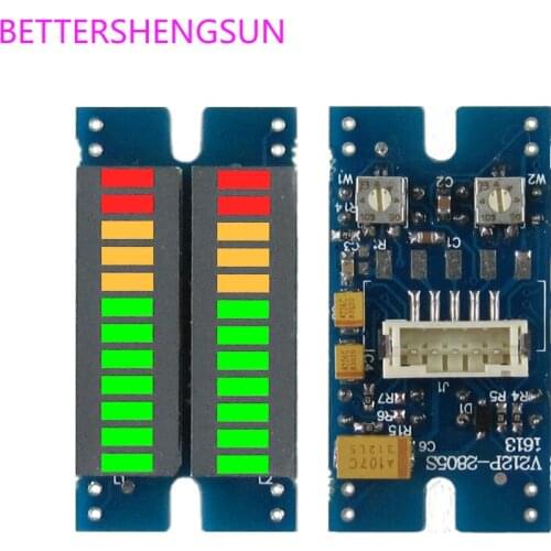 Music spectrum volume level dual channel led display module vu audio meter