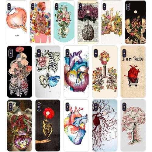 207H DESIGNS HUMAN ANATOMY Soft Silicone Tpu Cover phone Case for xiaomi redmi 6 pro 5 plus note 6 pro 4 4x mi 8