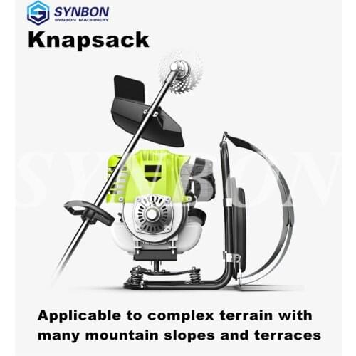 SYNBON new mower multifunctional agricultural gasoline mower knapsack mower wasteland weeding harveste ditch irrigation mower