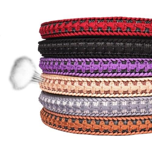 Car Ice Silk Cross Flower Car Steering Wheel Cover For Most Steering-Wheel Soft 37-38 CM 14.5 "-15" Braid on Steering-Wheel