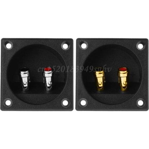 Terminal Cup Connector 270 Parts Express Double Binding Posts Twist Gold Banana Jacks Recessed Subwoofer Speaker Box Enclosure