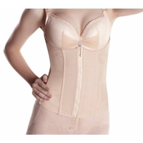 Waist Trimmer For Women Slimming Girdle Belt Waist Trainer Corsets Waist Cincher Chest Binder With Zip Waist Cincher Corsets