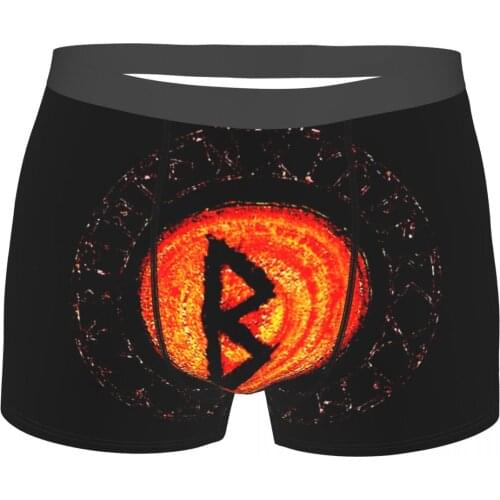 Vikings Underpants Cotton Panties Man Underwear Sexy Berkano Elder Futhark Rune Female Fertility, Trees And Plant Shorts Briefs