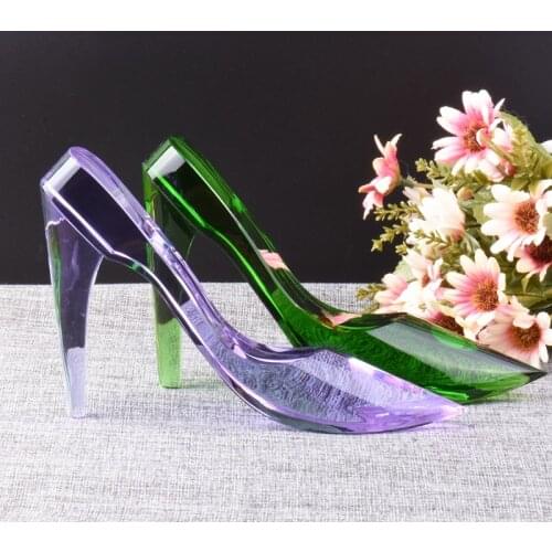 Crystal shoes womens shoes high heels creative personality birthday wedding gifts to send girlfriend crafts ornaments