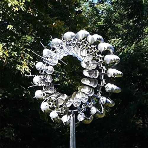Unique And Magical Metal Windmill Outdoor Wind Spinners Wind Catchers Yard Patio Lawn Garden Decoration Garden Stake Sculptures