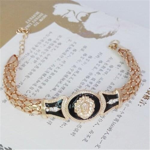 New Fashion Punk Big Ring Bracelets Set Decoration Multilayer Wrist chain Exaggerated Catwalk All-Match Bracelet for Women