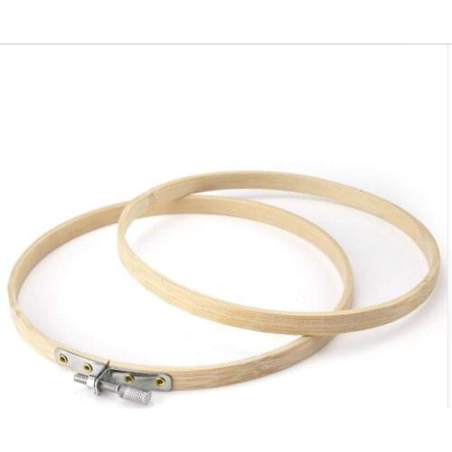 1pcs 10-40cm Wood Embroidery Hoop Circle Round Bamboo Frame Kit Ring Sewing DIY Hand Craft Tool Accessories Bordado Cross Stitch