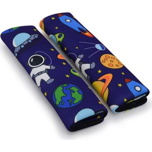 2Pcs Cartoon Car Seat Belt Pads Kids Car Seat Belt Cover Pad Car Protect Shoulder Cover Cushion Pad Head and Neck Support Pillow