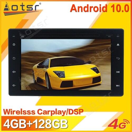 128GB Android 10 Car Multimedia Stereo Player For Toyota Hilux 2016 2017 2018 Tape Radio Recorder Video GPS Navi Head Unit 2 Din