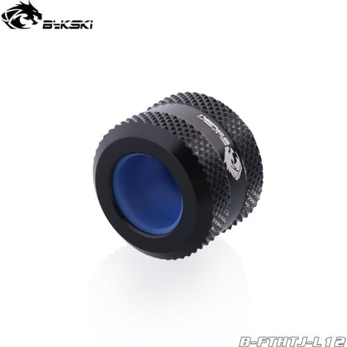 Bykski 8x12MM Hand Compression Anti Loss OD12MM Hard Tube Fittings,Black,Red,White,Gold,Silver,Blue,G1/4 ",B-FTHTJ-L12