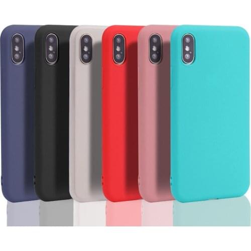 Candy Color Back Cover Case For iphone X XR XS XS Max 6 6S 7 8 Plus Simple Solid Color Ultrathin Soft TPU case