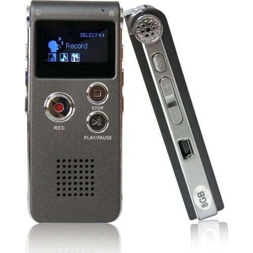Portable LCD Screen 8/16GB Digital Voice Recorder Telephone Audio Recorder MP3 Player Dictaphone 609