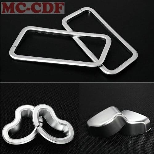 For LandRover Discovery 4 LR4 2010-16 For Range rover sport 2009-13 ABS Chrome Car Safety Belt Decoration Frame Trim Carstyling