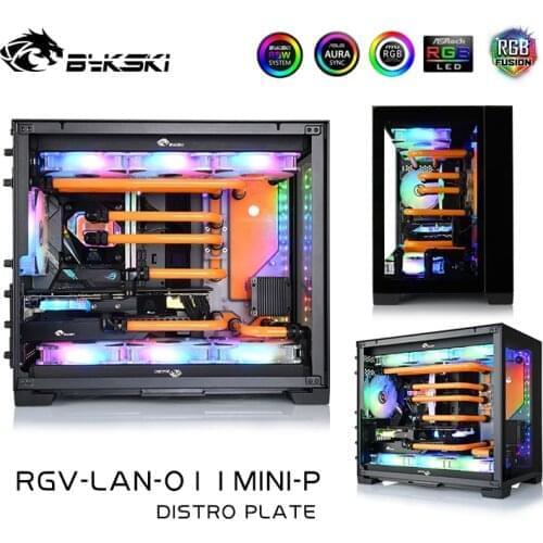 Bykski Waterway Cooling Kit For LIANLI O11Mini Case RBW For Intel CPU Water Block GPU Building, RGV-LAN-O11MINI-P