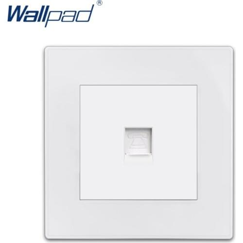 Wallpad TEL Socket Telephone CAT3 Luxury White PC Panel Wall Week Electricity Outlet Sockets