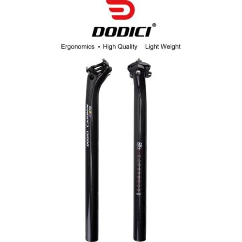 DODICI Carbon Fiber Seatpost 25.4mm Mountain Bike Seat tube Road Bike Ultralight Rear Floating Seat post 330mm 350mm 400mm Parts