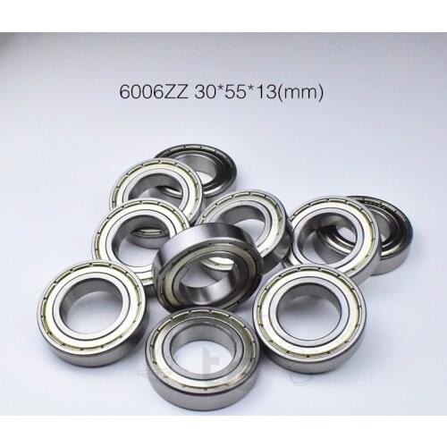 6006ZZ 30*55*13(mm) 1Piece free shipping bearing ABEC-5 metal sealing type bearings 6006 6006ZZ chrome steel deep groove bearing